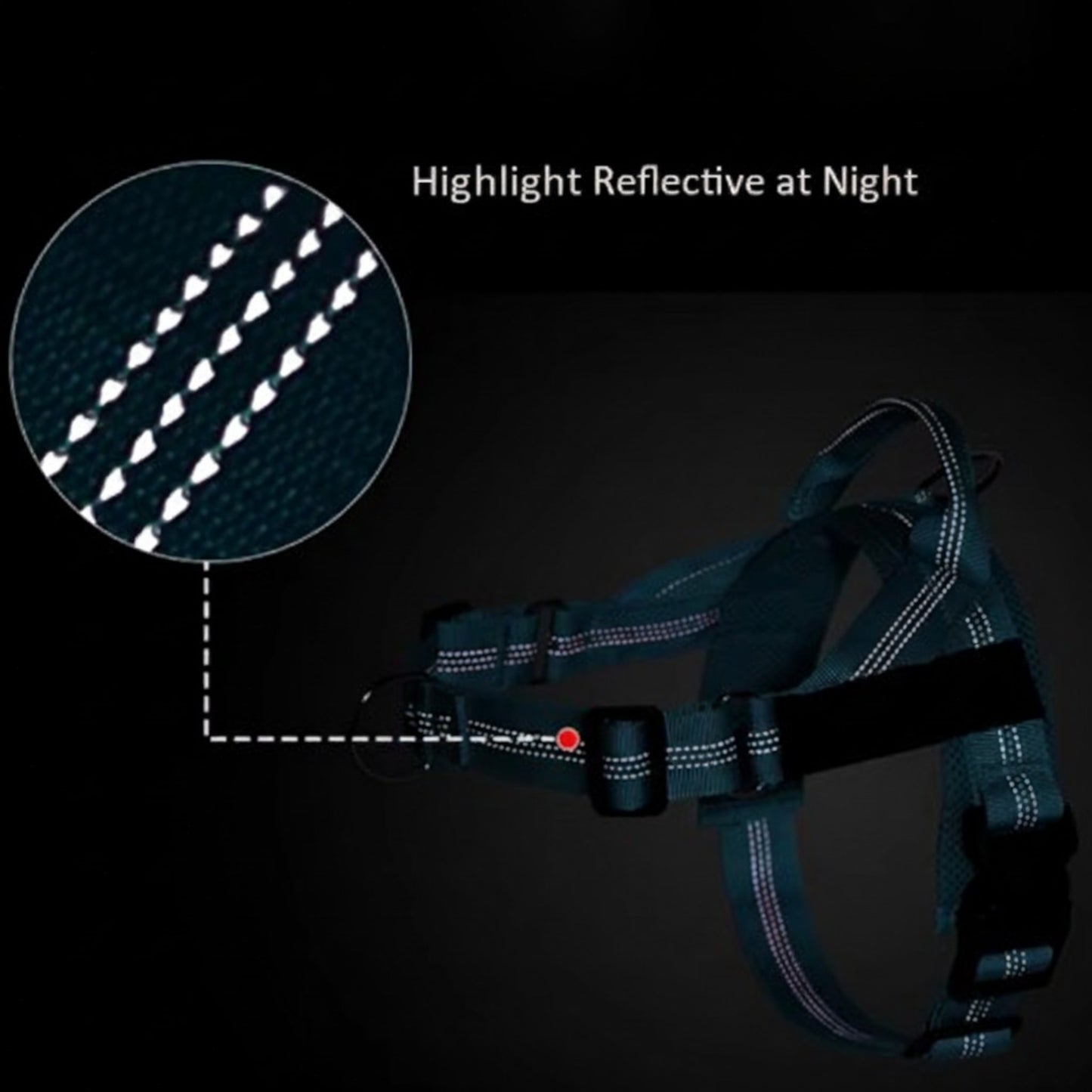 Personalized Reflective No Pull Dog Harness - Comfortable & Safe