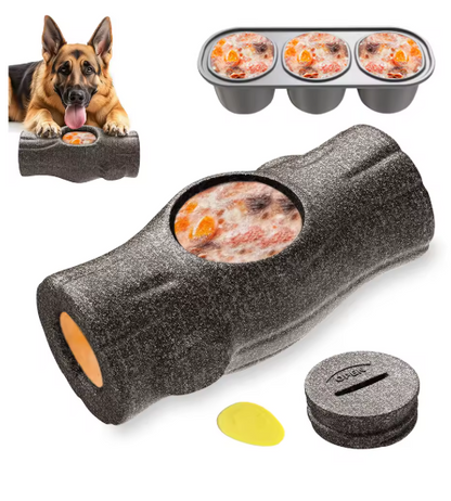 Indestructible Dog Chew Toy with Frozen Treat Holder - For Aggressive Chewers