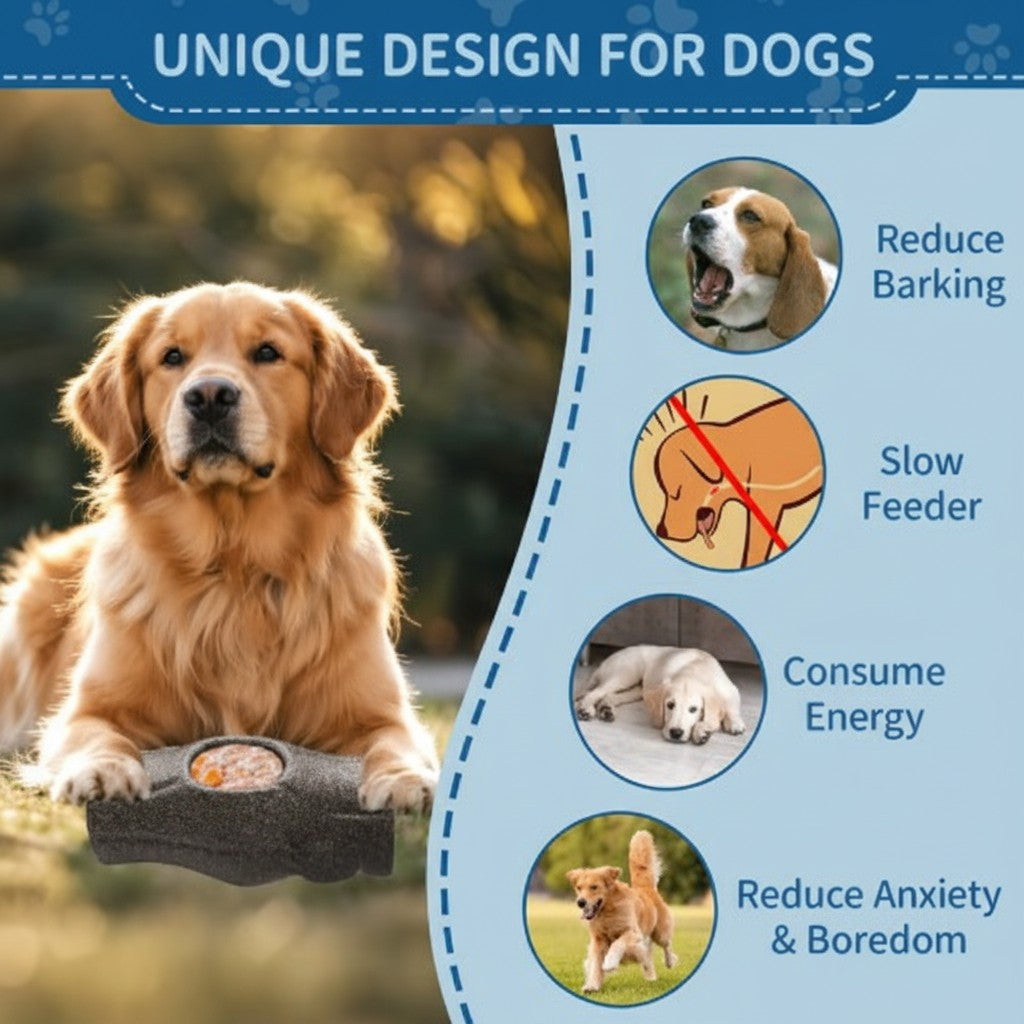 Indestructible Dog Chew Toy with Frozen Treat Holder - For Aggressive Chewers