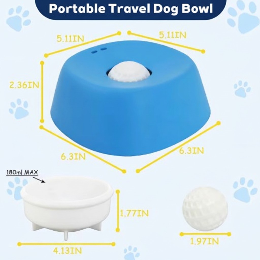 Anti-Choking Slow Feeder Dog Bowl with Lick Mat - Bone Broth Bowl