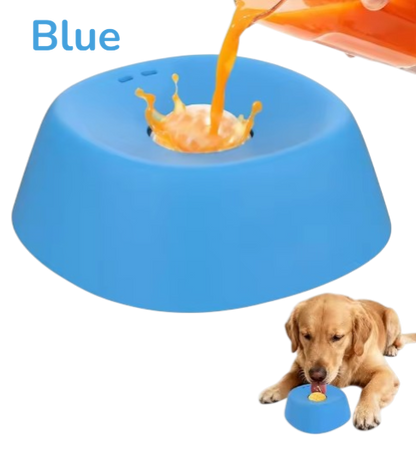 Anti-Choking Slow Feeder Dog Bowl with Lick Mat - Bone Broth Bowl