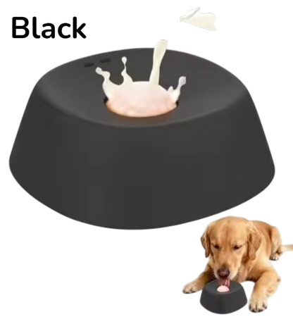 Anti-Choking Slow Feeder Dog Bowl with Lick Mat - Bone Broth Bowl