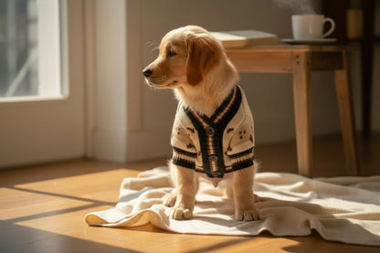 Striped Winter Pet Cardigan - Warm Sweater for Small Dogs