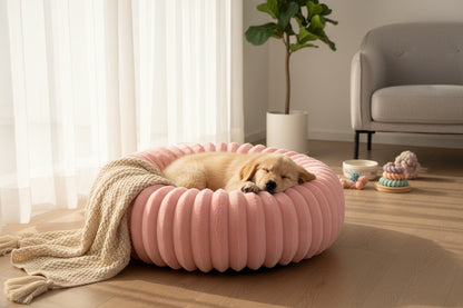 Fluffy Pet Bed with High Support - All Seasons Mattress for Small & Medium Pets