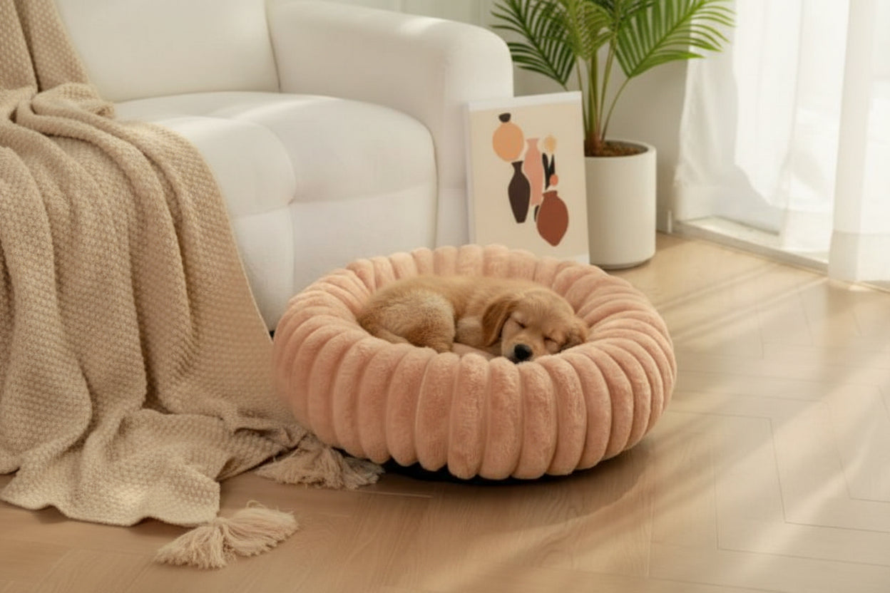 Fluffy Pet Bed with High Support - All Seasons Mattress for Small & Medium Pets