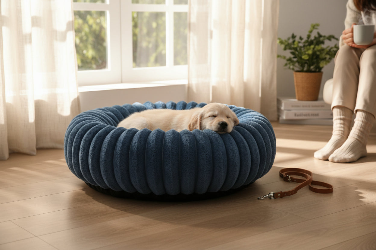 Fluffy Pet Bed with High Support - All Seasons Mattress for Small & Medium Pets