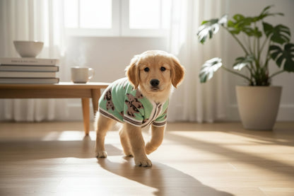 Striped Winter Pet Cardigan - Warm Sweater for Small Dogs