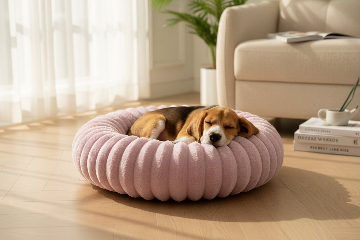 Fluffy Pet Bed with High Support - All Seasons Mattress for Small & Medium Pets