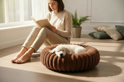 Fluffy Pet Bed with High Support - All Seasons Mattress for Small & Medium Pets