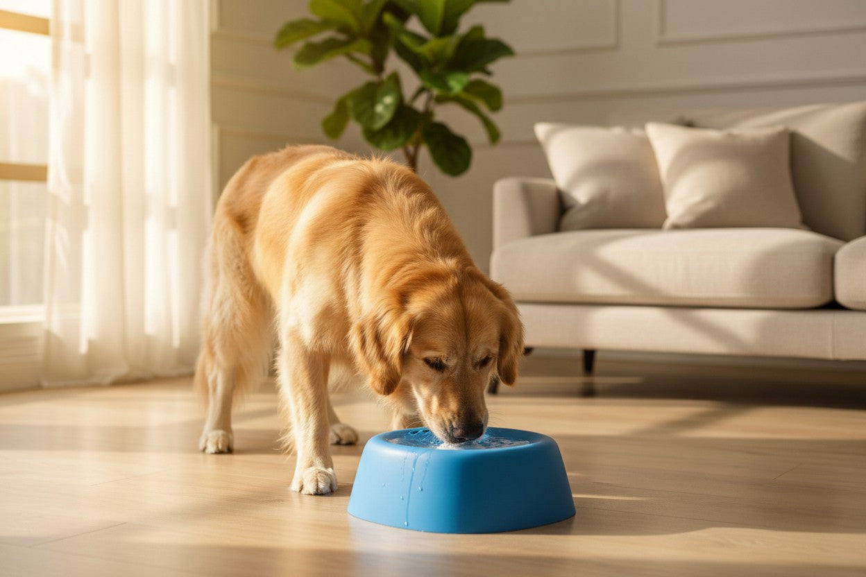 Anti-Choking Slow Feeder Dog Bowl with Lick Mat - Bone Broth Bowl