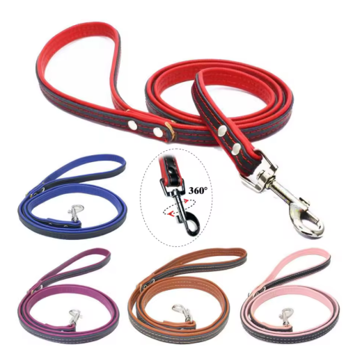 Personalized Engraved Leather Dog Collar with ID Nameplate, Gift for Dog Mom/Dad