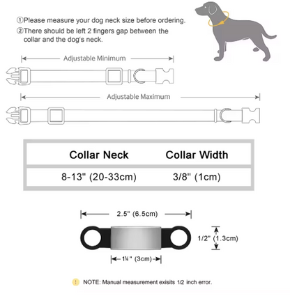 Personalized Reflective Cat/Puppy Collar with Engraved ID Nameplate & Bell
